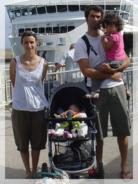 La famille à l'ile de Groix